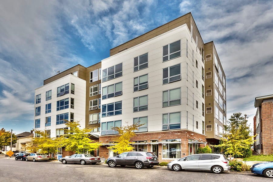 Exterior photo of an apartment community in Minneapolis, MN